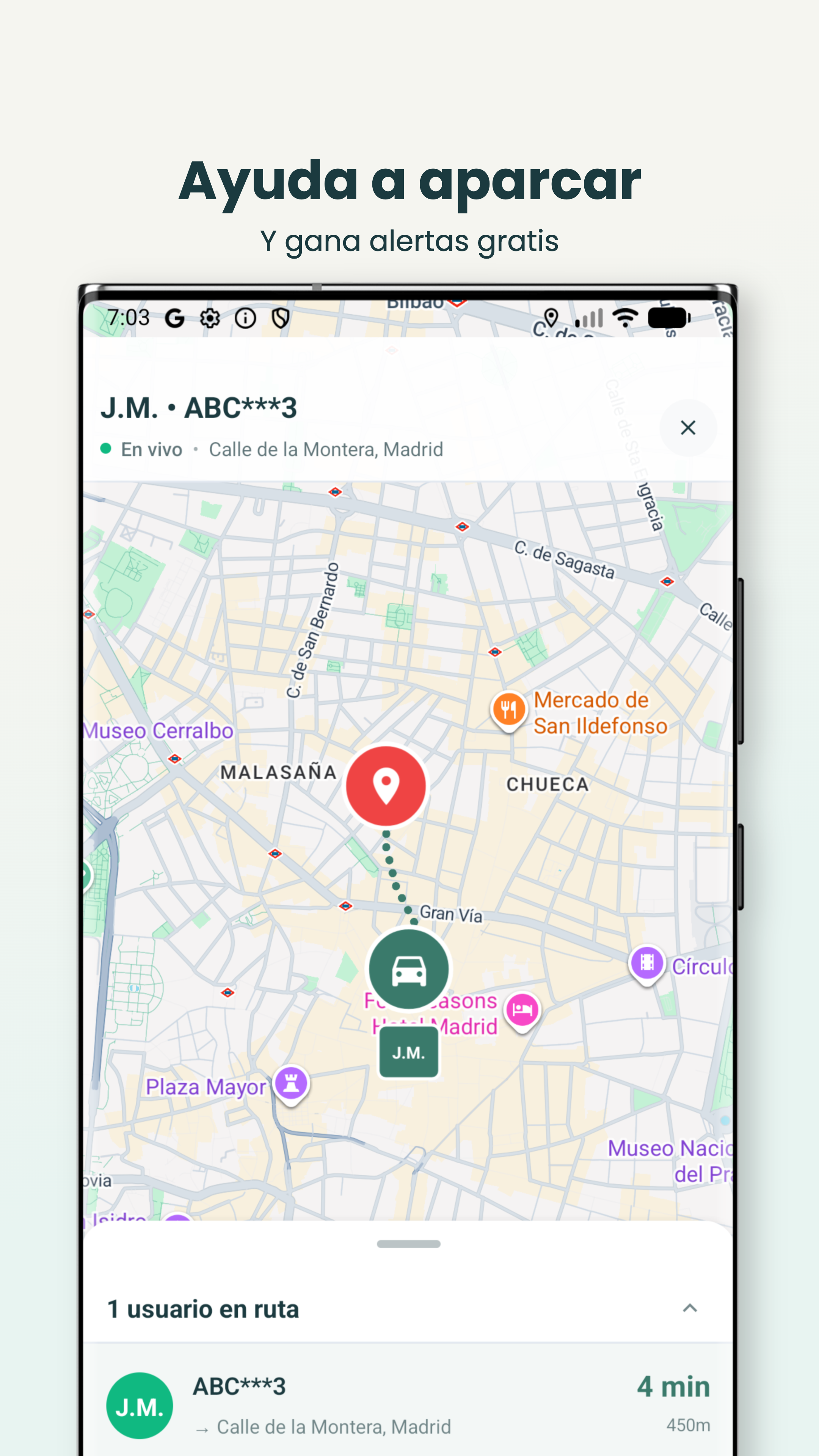 Android - Alertas de plazas libres en tiempo real