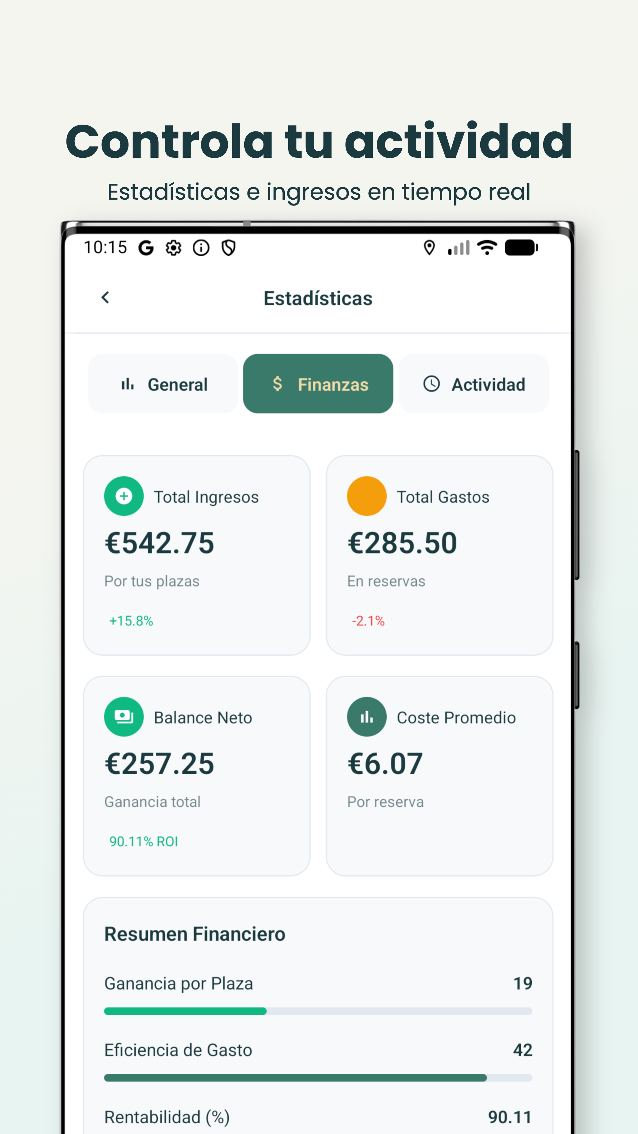 Android - Perfil y configuración del usuario